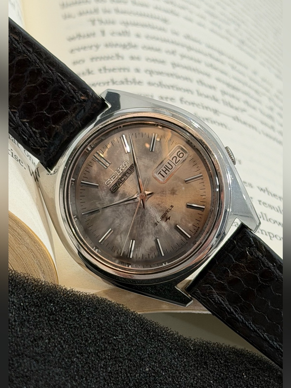 Vintage 1974 Seiko 5 Actus 7019-7060 Men’s Watch - Very Good Condition